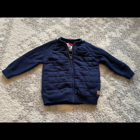 Zara Other - Zara Zip Up Knit Sweater